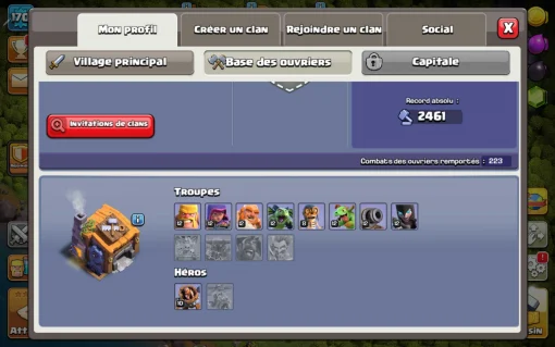 Achat compte clash of clans