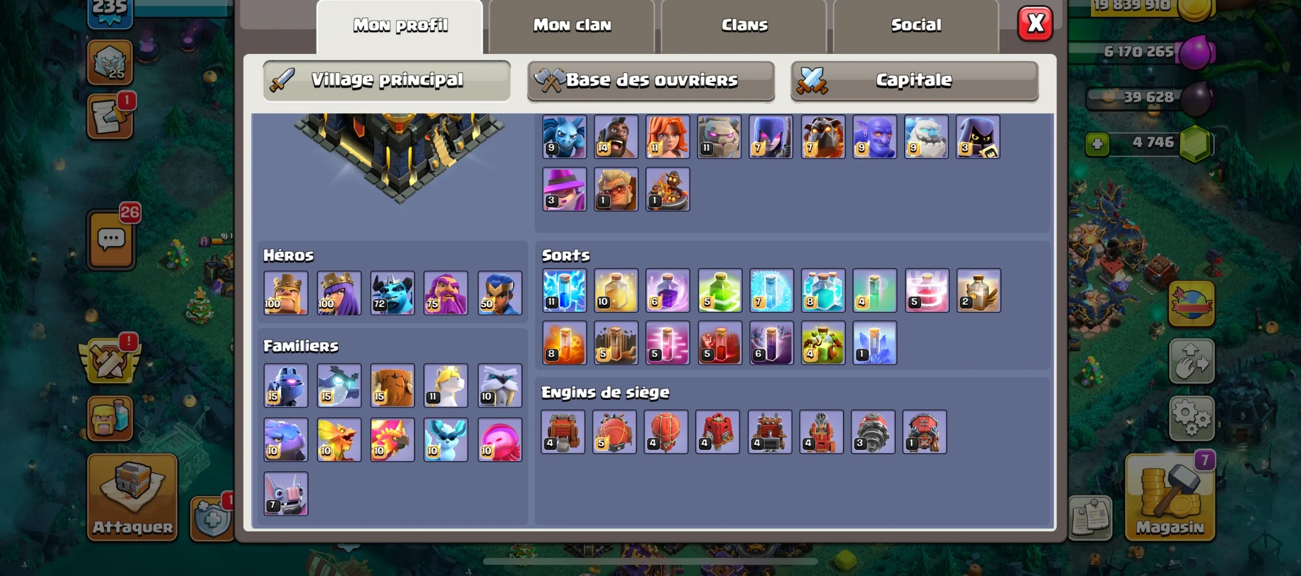 Achat compte clash of clans