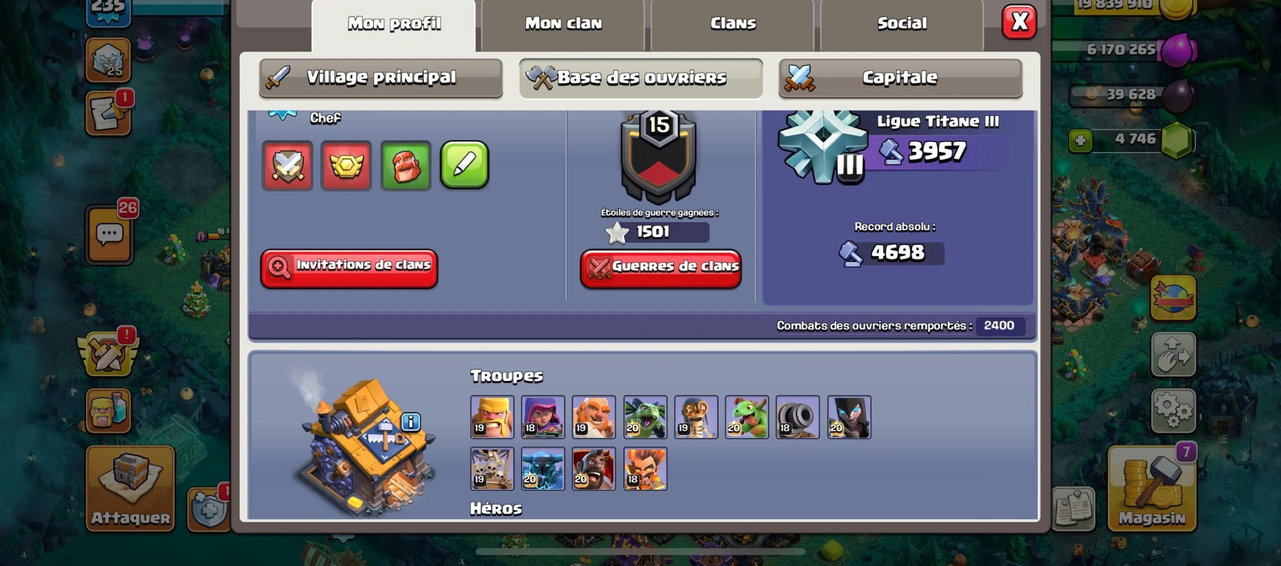 Achat compte clash of clans
