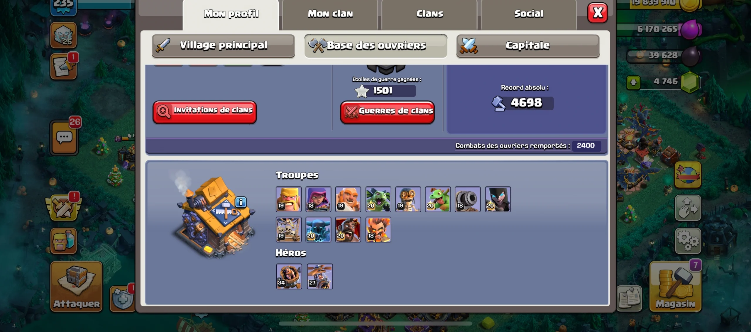 Achat compte clash of clans