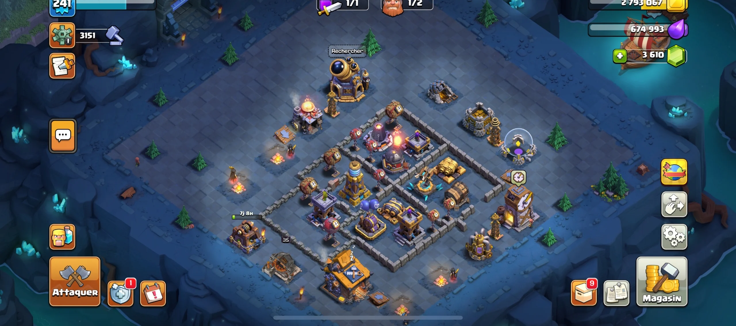 Acheter compte clash of clans