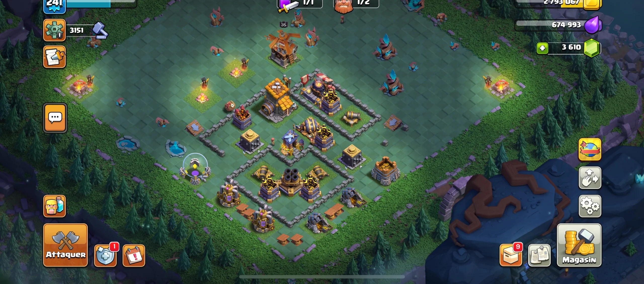 Acheter compte clash of clans