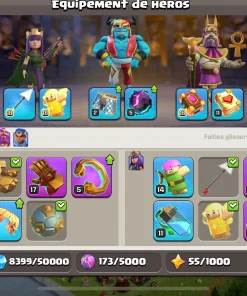 Acheter compte clash of clans