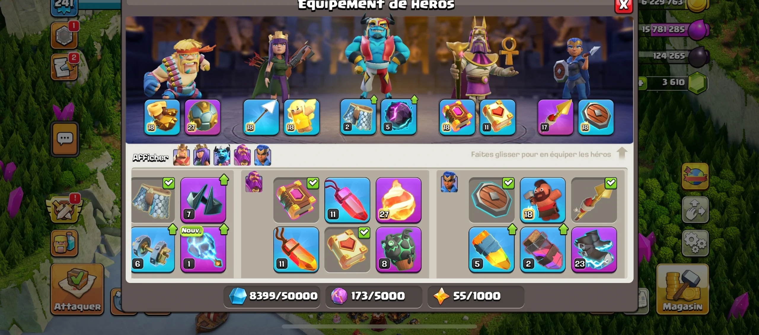 Acheter compte clash of clans