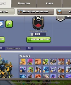 Acheter compte clash of clans