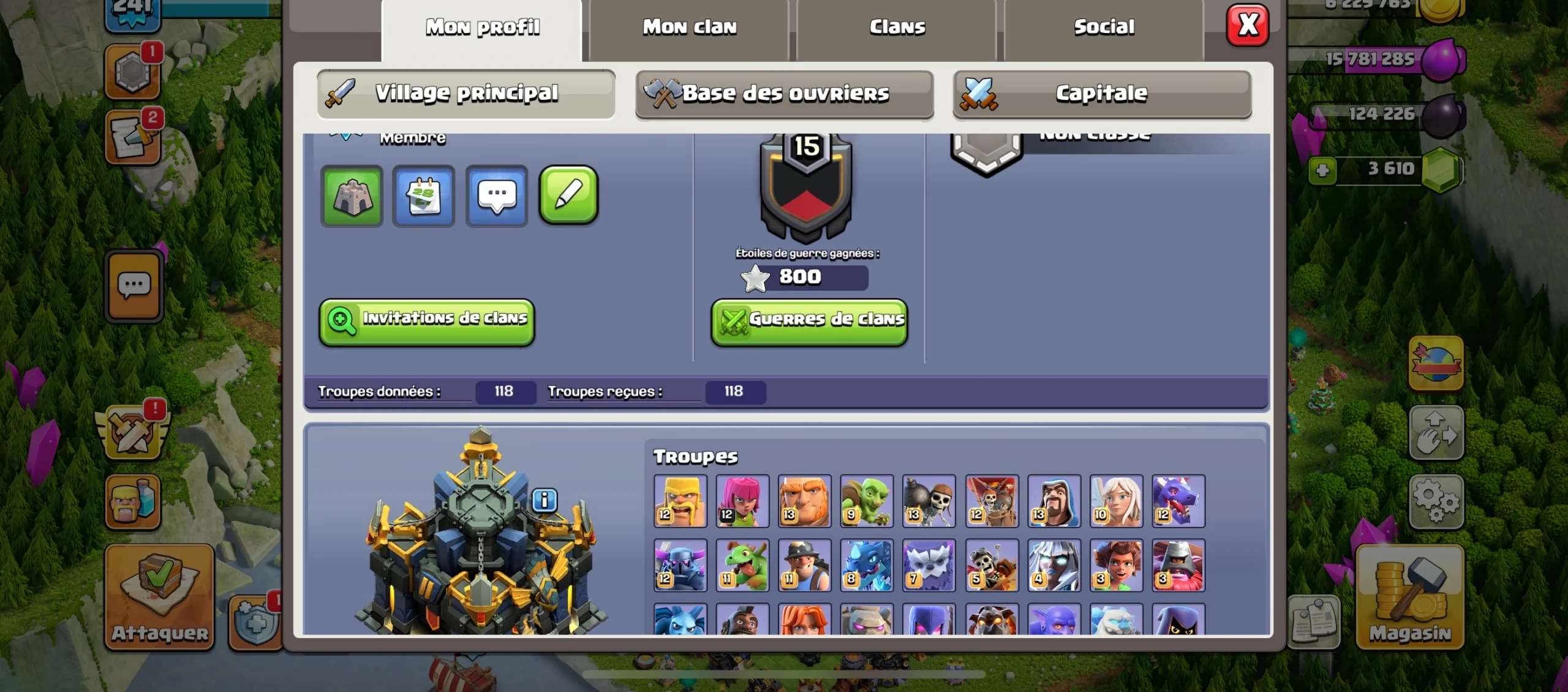Acheter compte clash of clans