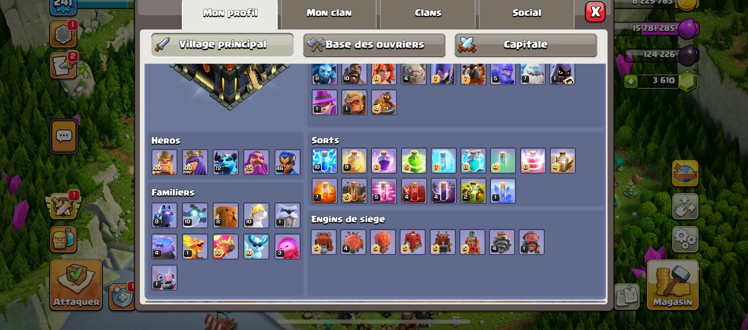 Acheter compte clash of clans