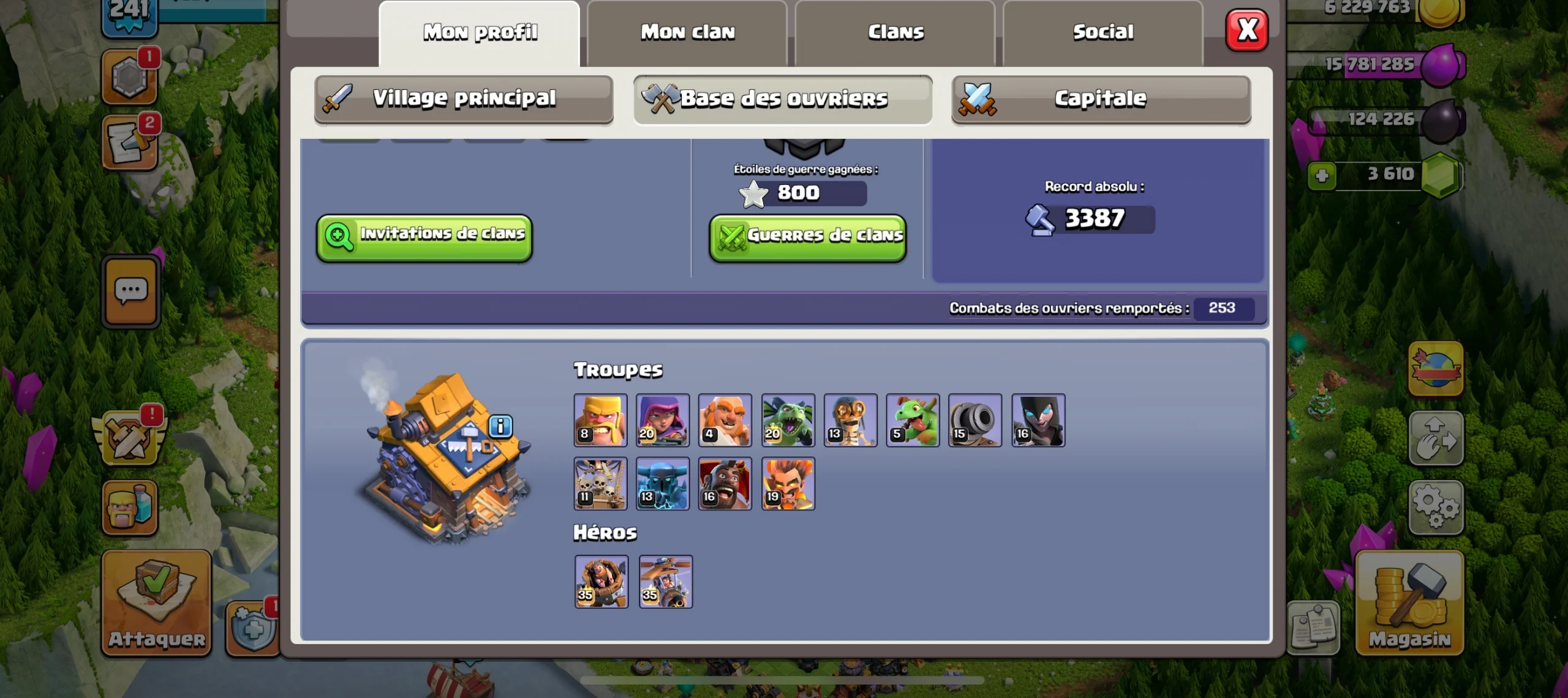 Acheter compte clash of clans