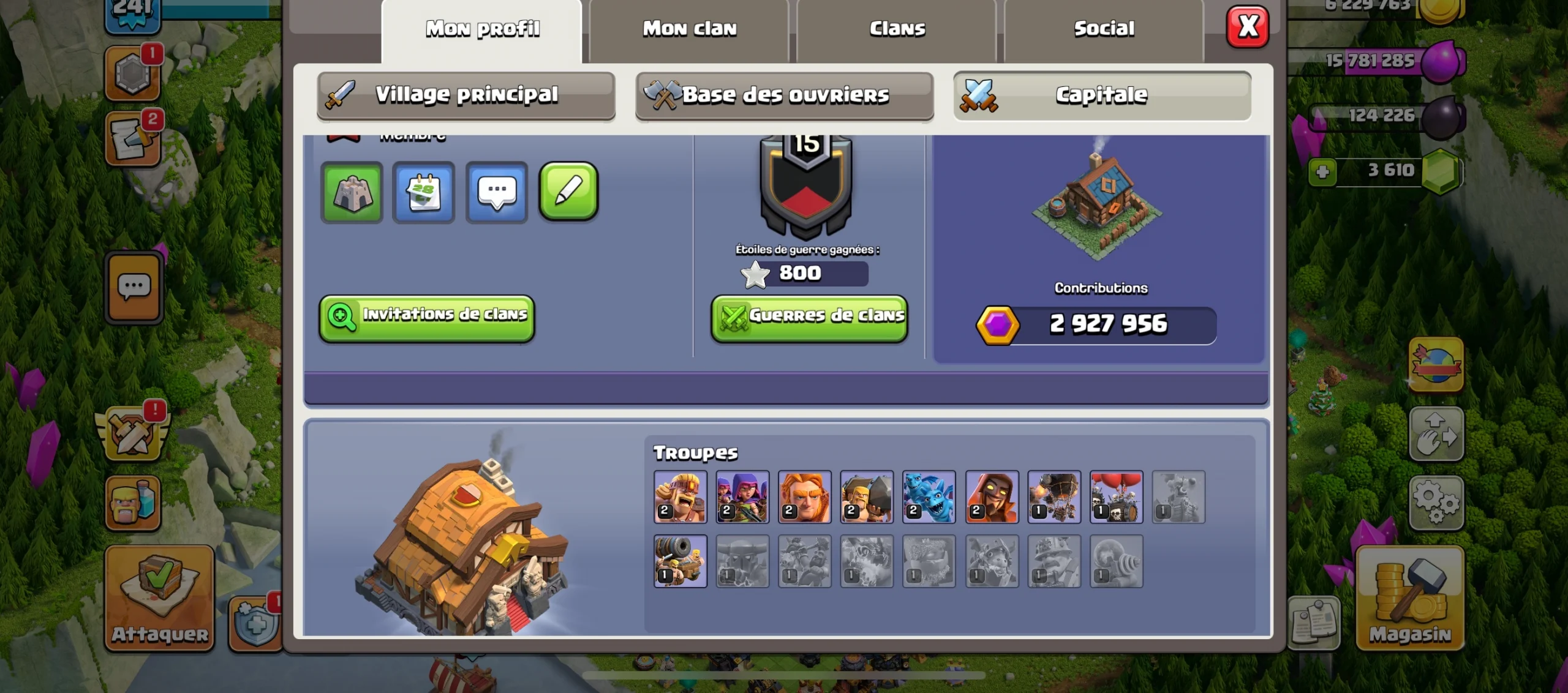 Acheter compte clash of clans