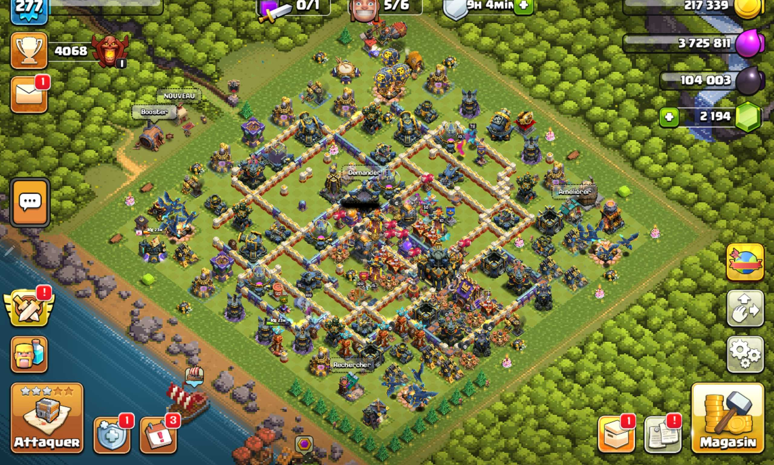 Vendre compte clash of clans