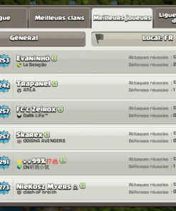 Vendre compte clash of clans