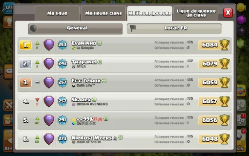 Vendre compte clash of clans