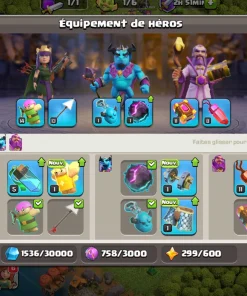 Vendre compte clash of clans