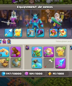 Vendre compte clash of clans