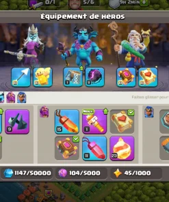 Vendre compte clash of clans
