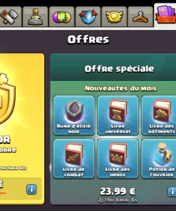 Vendre compte clash of clans