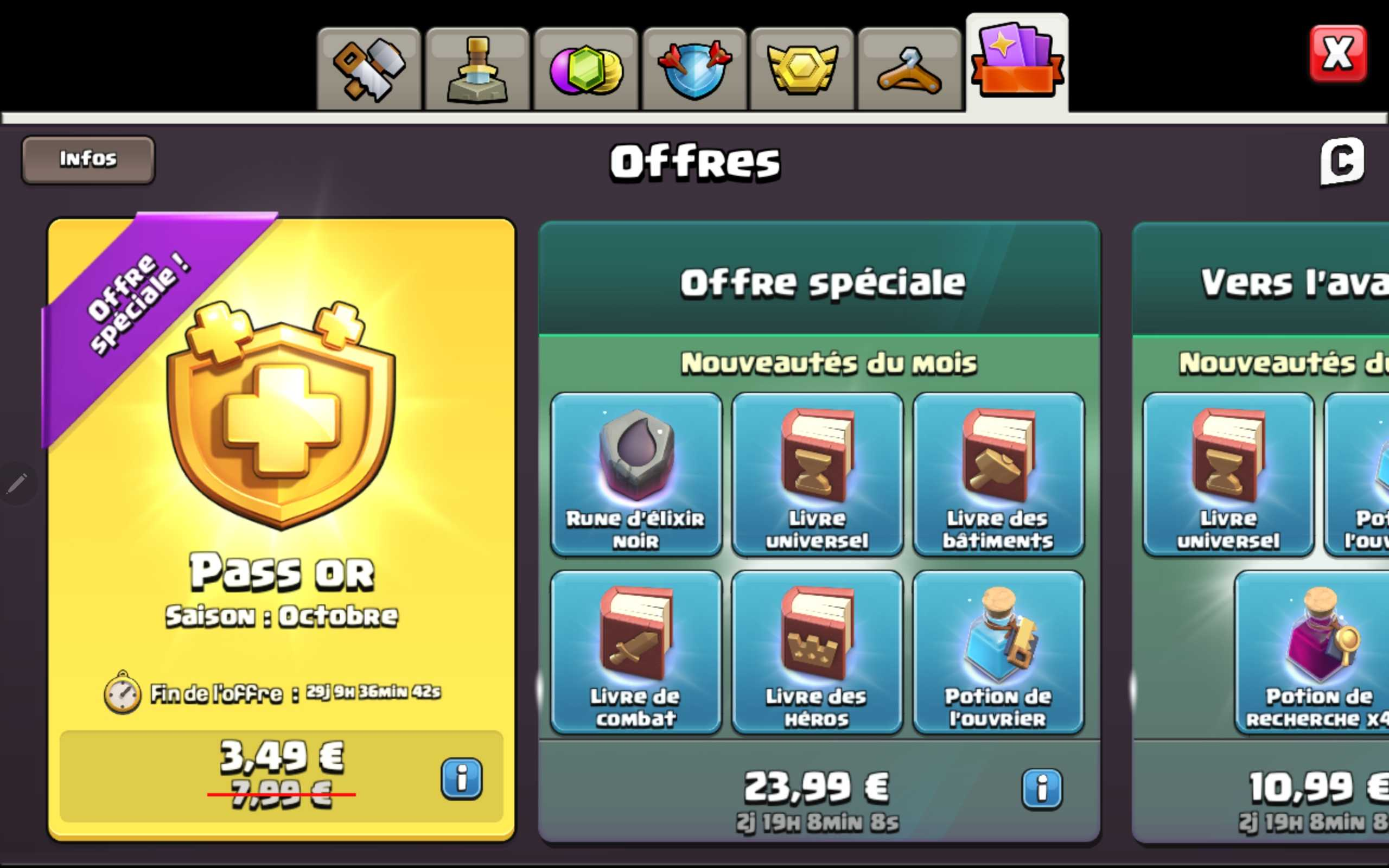 Vendre compte clash of clans