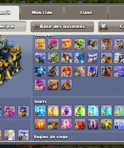 Vendre compte clash of clans