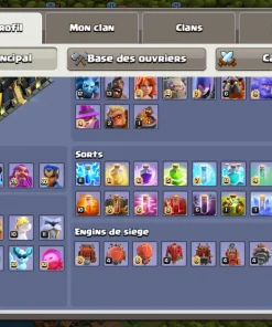 Vendre compte clash of clans