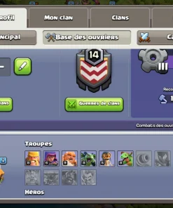 Vendre compte clash of clans