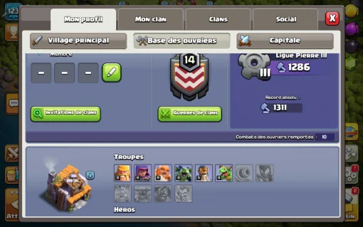 Vendre compte clash of clans