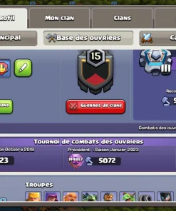 Vendre compte clash of clans