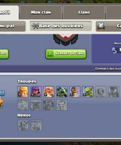 Vendre compte clash of clans