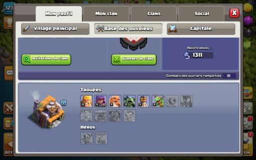 Vendre compte clash of clans