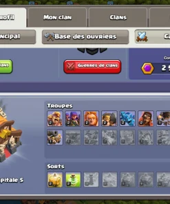 Vendre compte clash of clans
