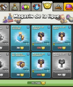 Vendre compte clash of clans