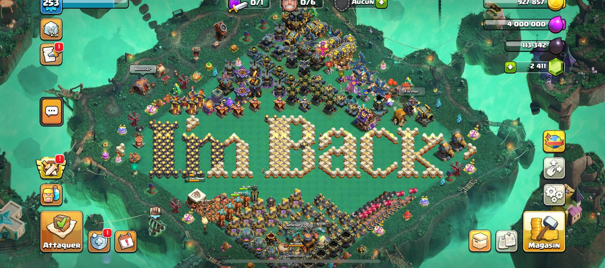 Vendre compte clash of clans