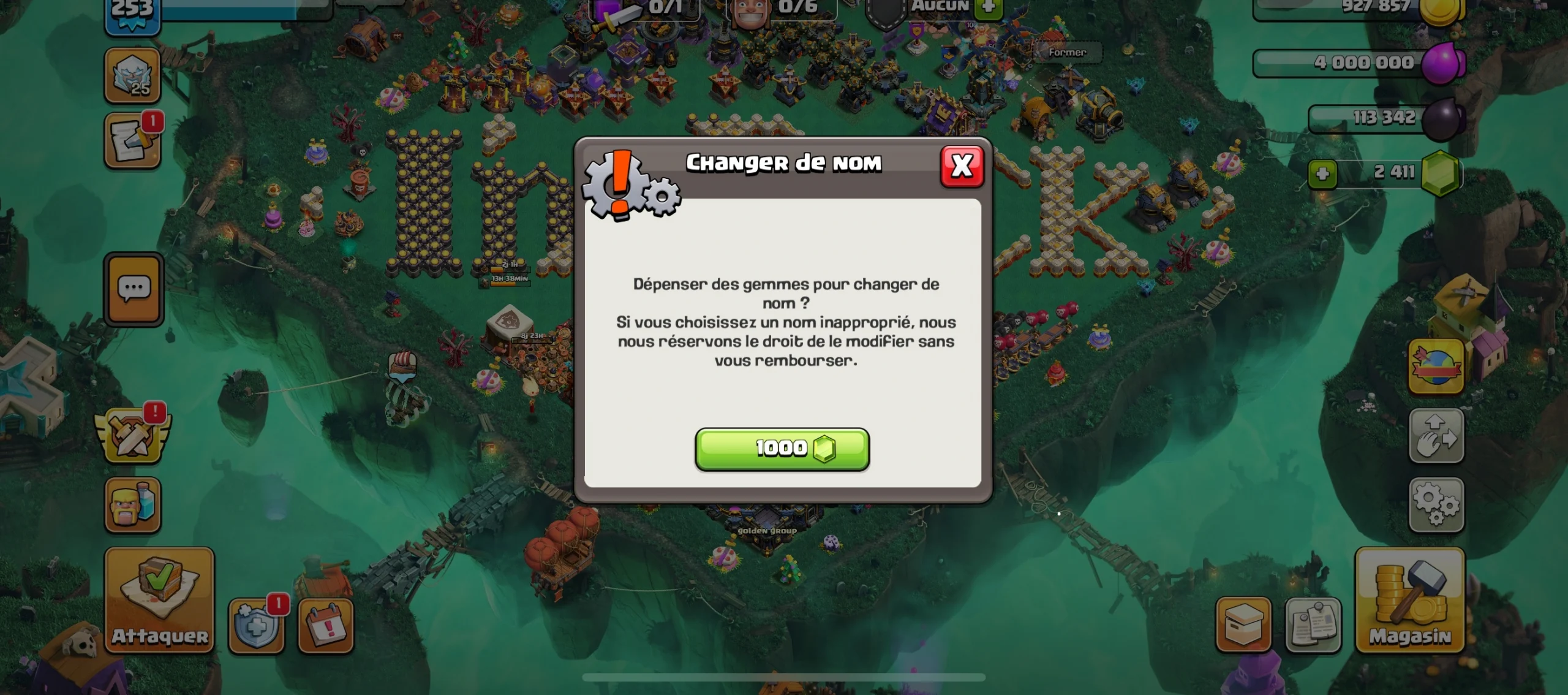 Vendre compte clash of clans