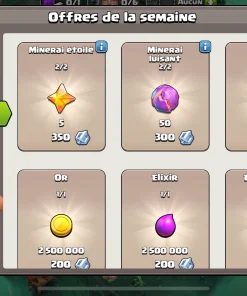 Vendre compte clash of clans
