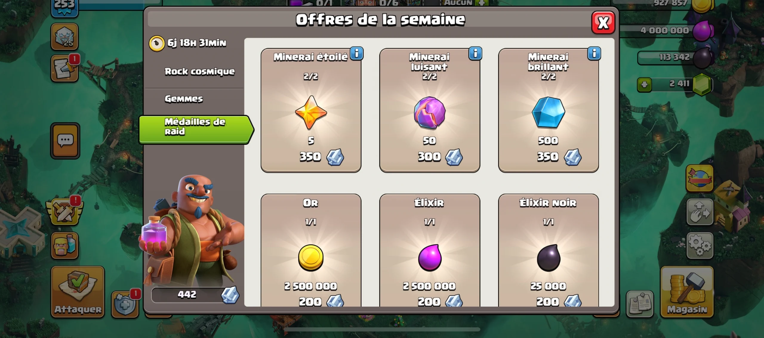 Vendre compte clash of clans