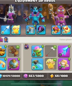 Vendre compte clash of clans