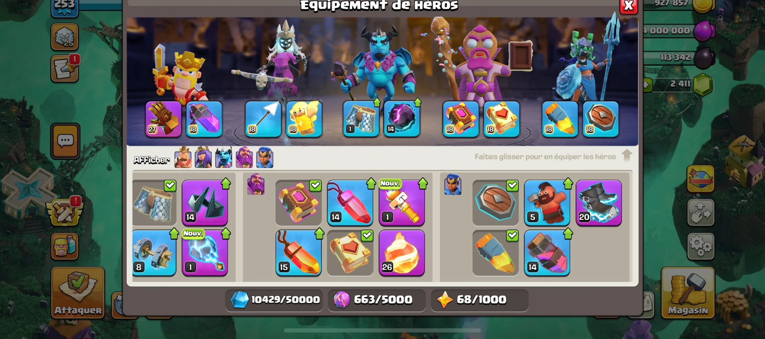 Vendre compte clash of clans