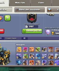 Vendre compte clash of clans