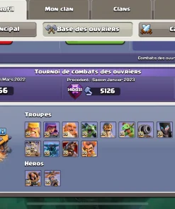 Vendre compte clash of clans