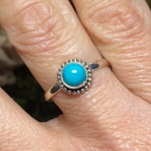 Bague Howlite teintée T56