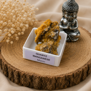 Quartz manganèse brut 4 x 4 cm