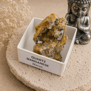 Quartz manganèse brut 4 x 4 cm