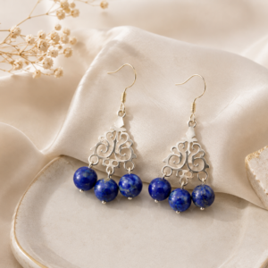 Boucles d’oreilles en Lapis Lazuli – pierre naturelle