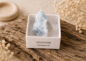 Célestine brute de Madagascar 4 x 4 cm