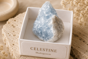 Célestine brute de Madagascar 4 x 4 cm