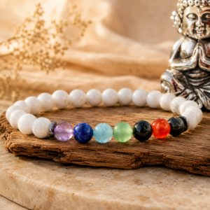 Bracelet 7 chakras en pierres naturelles