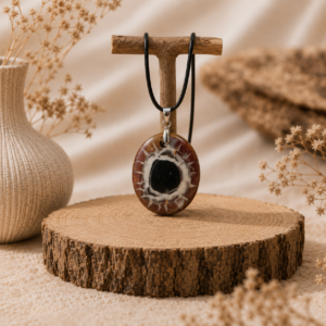Pendentif en septaria naturelle
