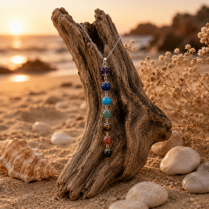 Collier 7 chakras en pierres naturelles