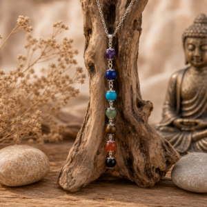 Collier 7 chakras en pierres naturelles