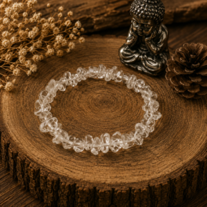 Bracelet en cristal de roche baroque naturel