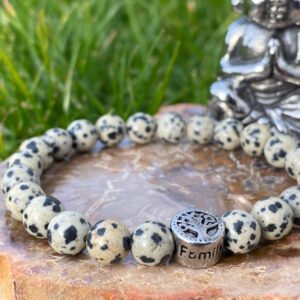 Bracelet Jaspe Dalmatien